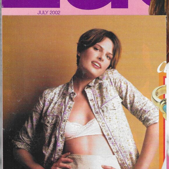 Anna Huling "Distress/Rough-Edged Sepia Western Shirt w/ Pink Detailing - Picture 12 of 16